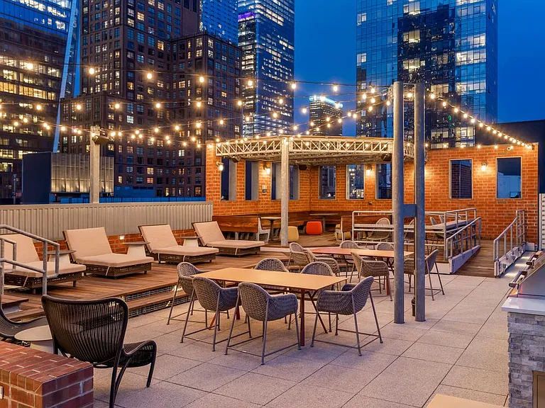 Rooftop terrace with grills
