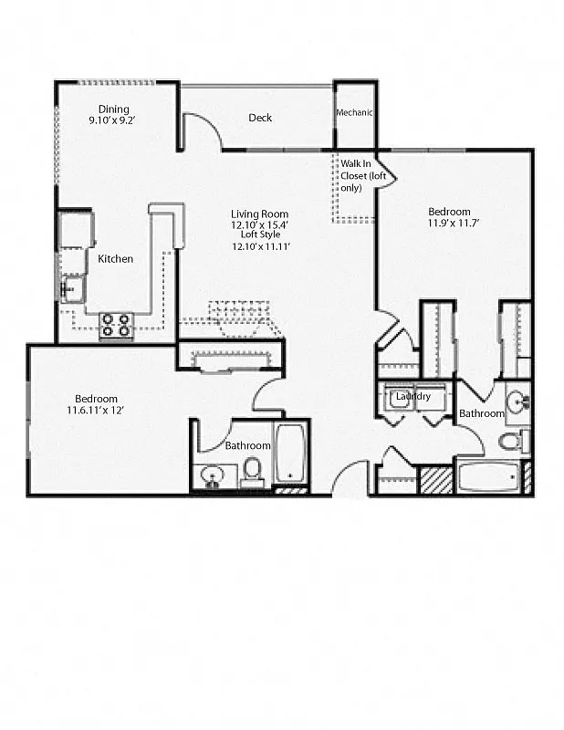 Floor plan 2h2 Highland