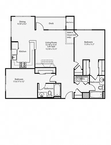 Floor plan 2h2 Highland