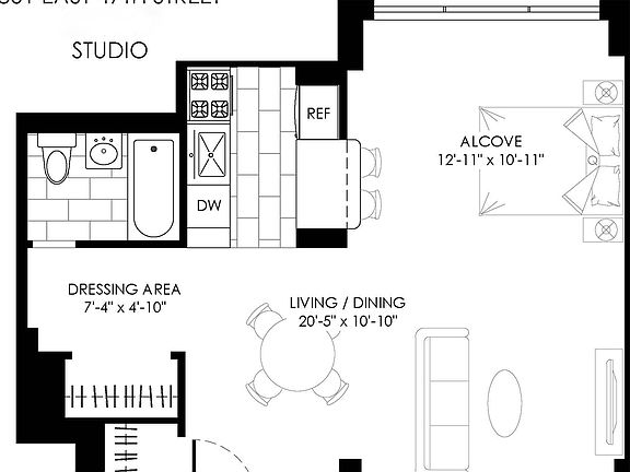 2nd image of 301 E 47th St APT 6N