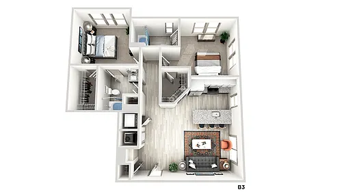 Floor plan B3