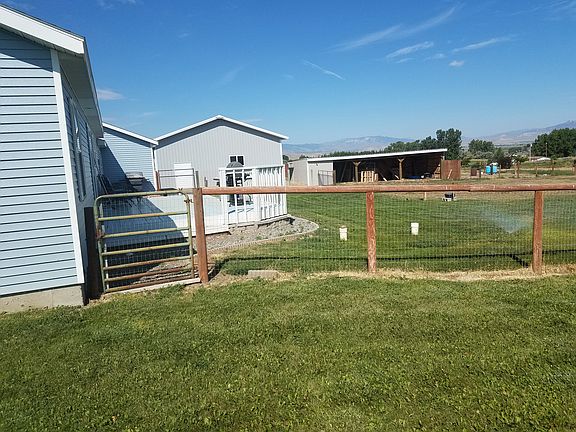 part of back yard & deck