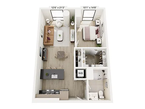 Floor plan 1B-2
