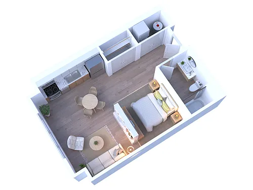 Floor plan Studio 518 sqft