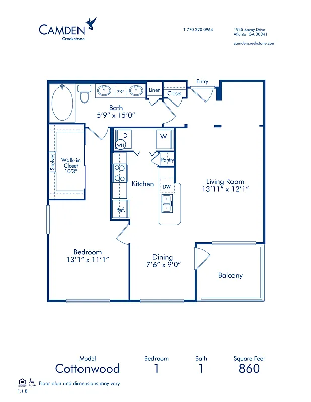 Floor plan Cottonwood
