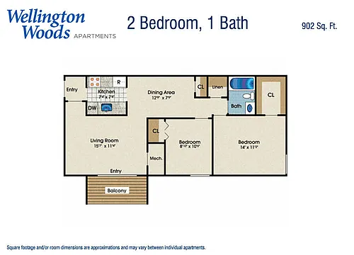 Floor plan 2B