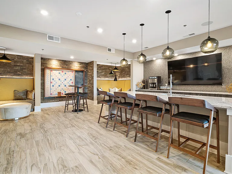 Resident Lounge Kitchen and Giant Scrabble Board