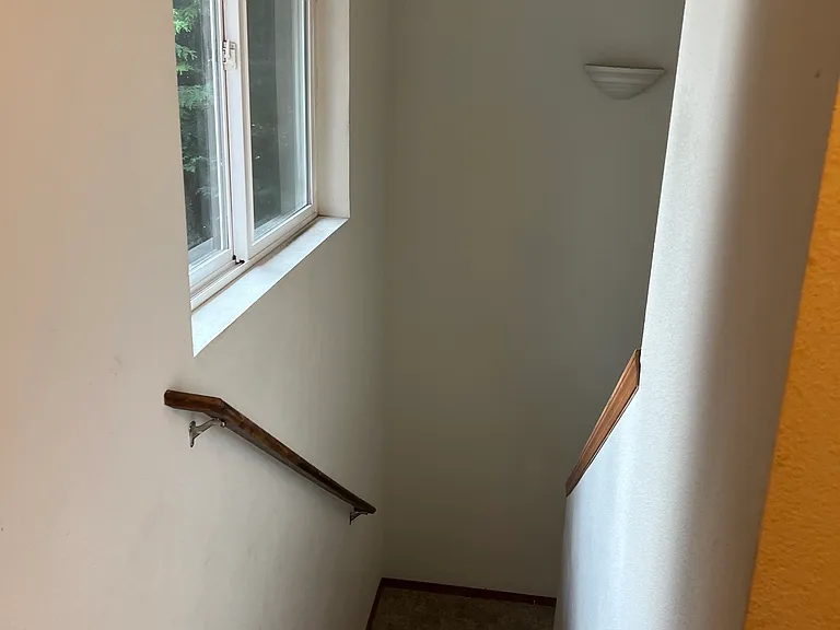 window in stairway