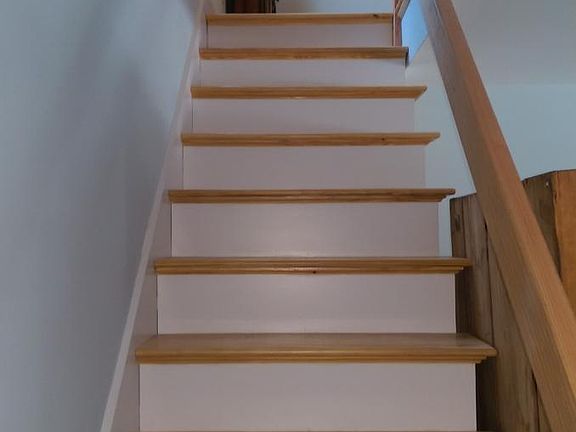 Stairs to sleeping loft