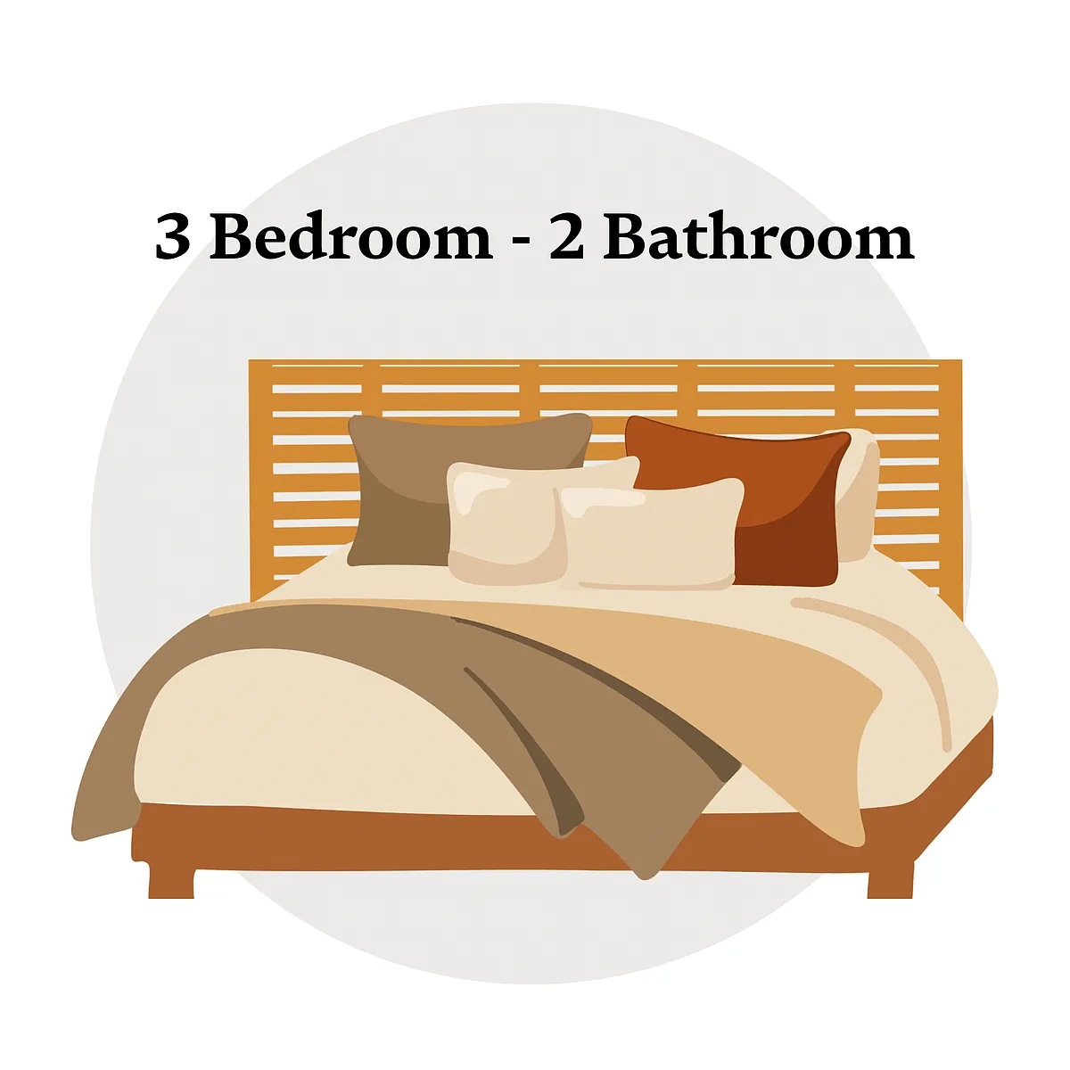Floor plan 3 bedroom, 2 bathroom