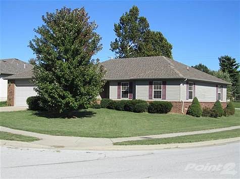 Home rests on a corner lot.