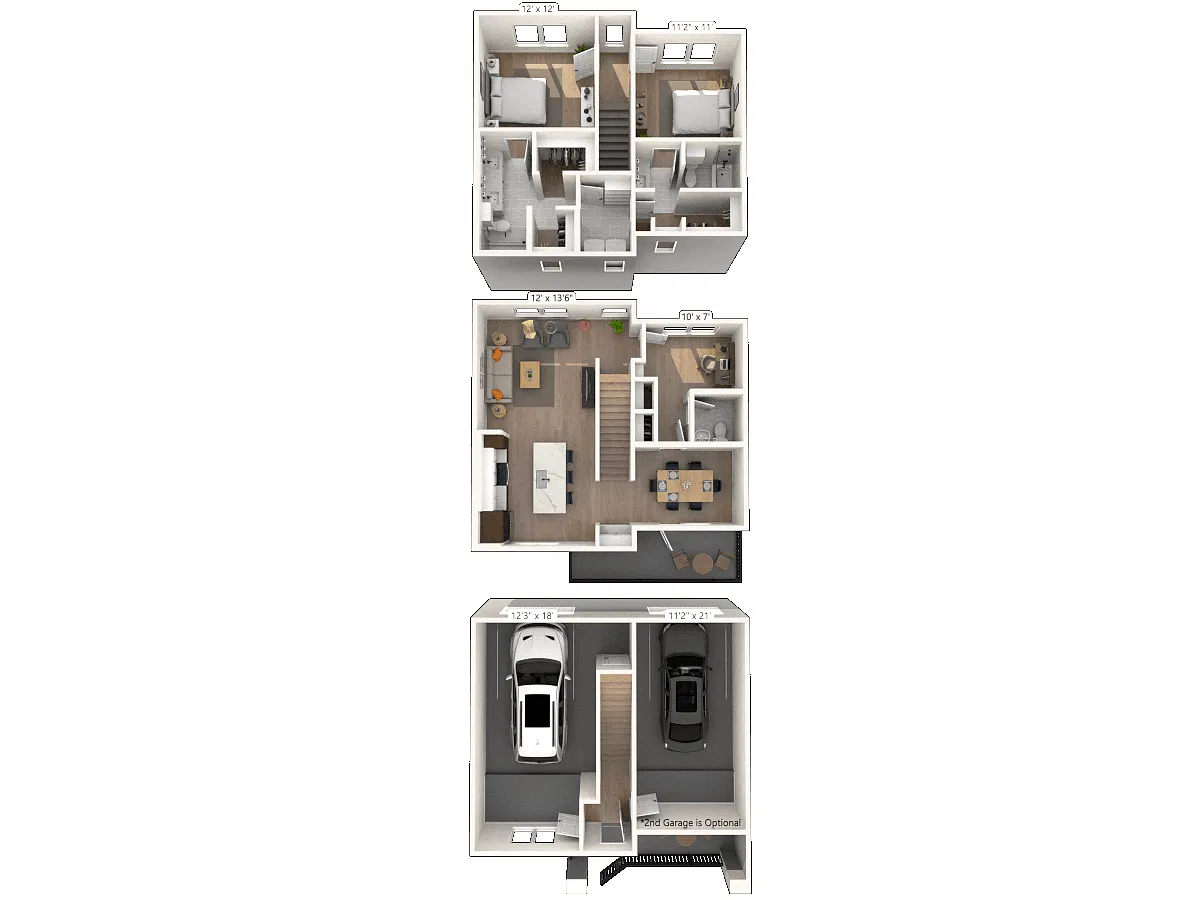 Floor plan 2TH 2x2 1420 SF-FP