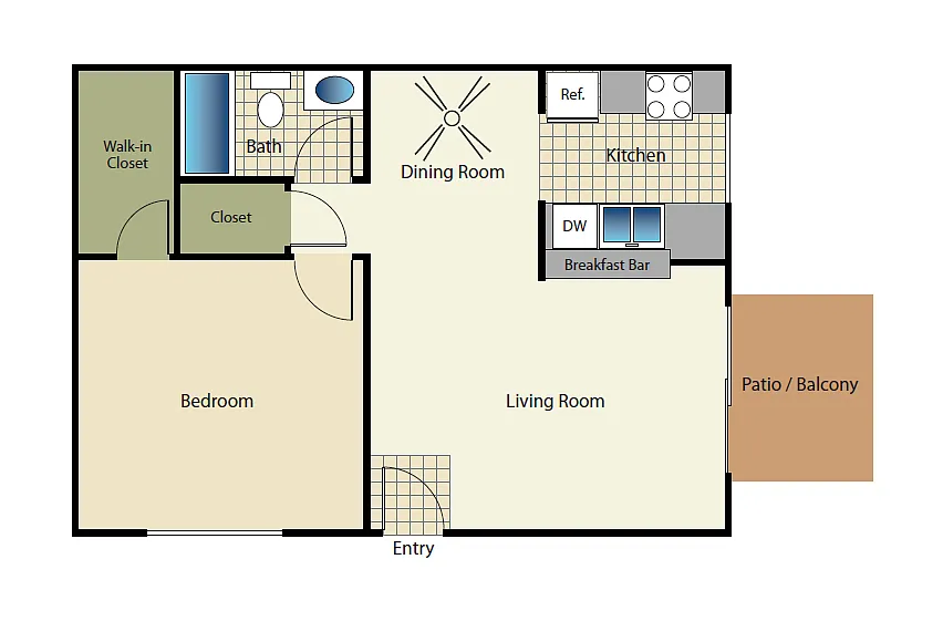 Floor plan 1X1