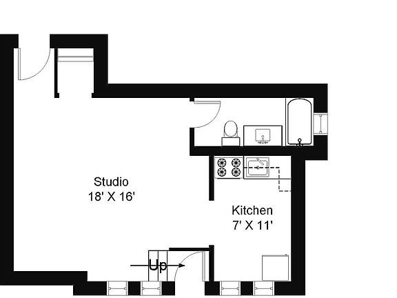 2nd image of 619 W Melrose St #G