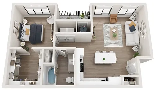 Floor plan 1B