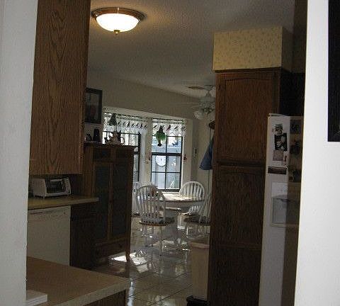 view of breakfast area