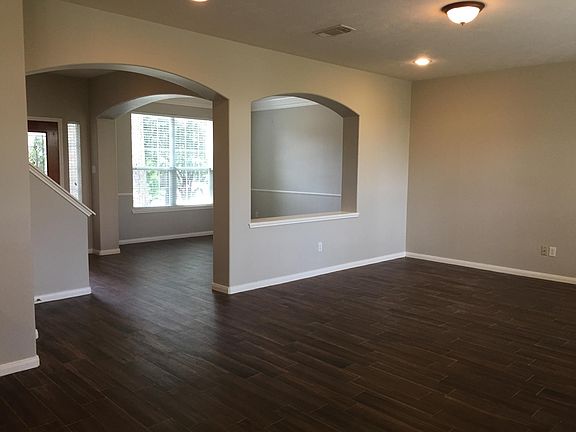 Family room and dining room