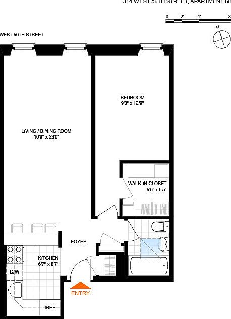 1st image of 314 W 56th St APT 6B