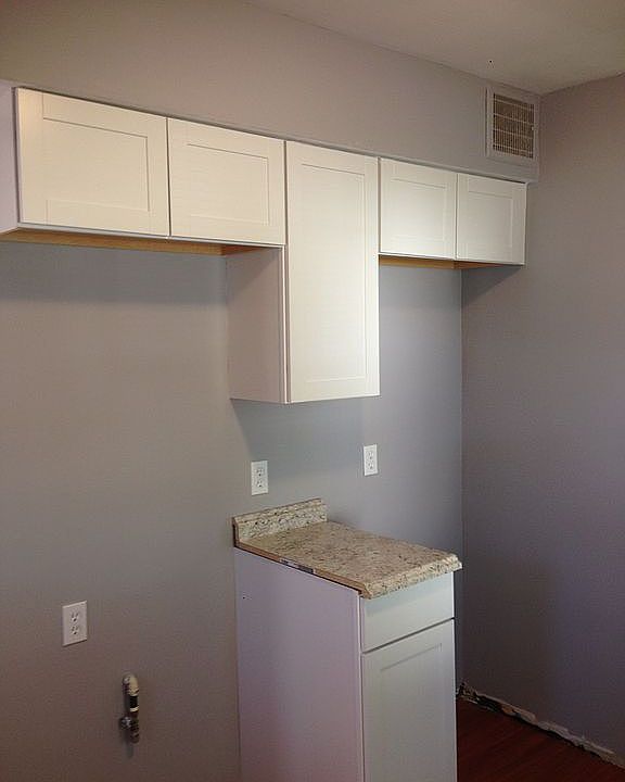 Kitchen fridge and stove wal