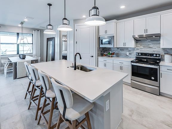 Innovative kitchen with large center island
