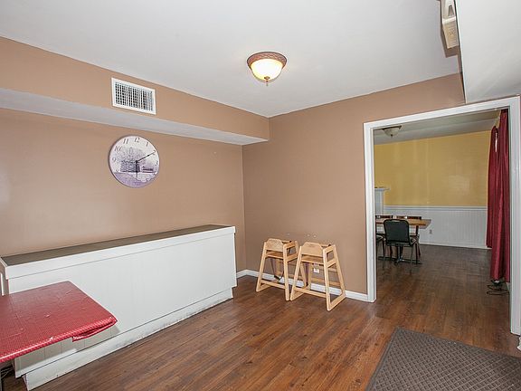 Entry from the parking lot.