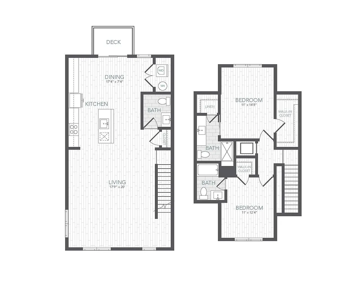 Floor plan B1 Townhome