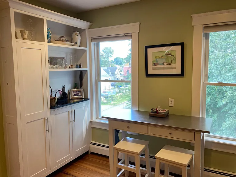 Built-in storage in the kitchen