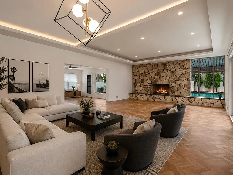 Formal Living Room with AI virtual furnishings