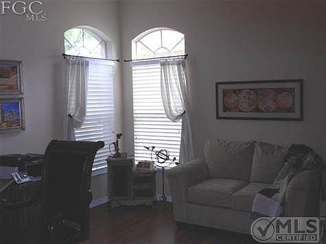 Office/den with laninate flooring.