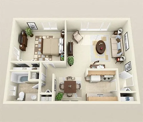Floor plan 1 Bedroom