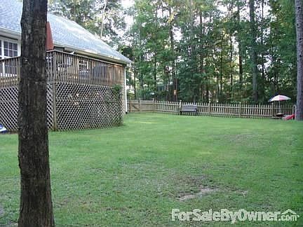 Back Yard
						:
						Wooded on all sides...lots of privacy