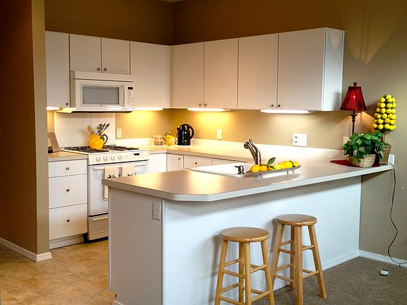 kitchen with eating bar