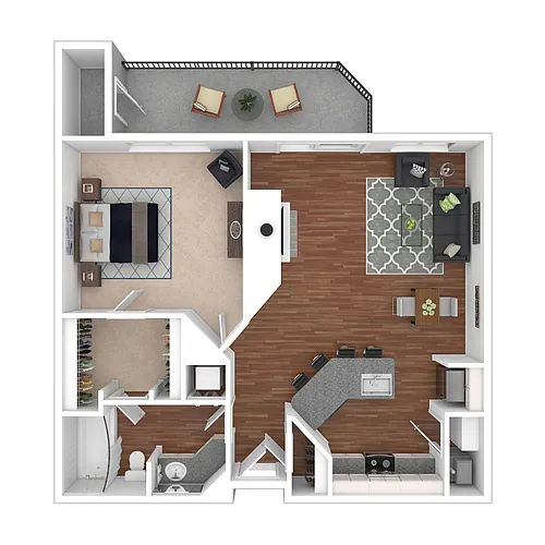 Floor plan Eisenhower - Renovated