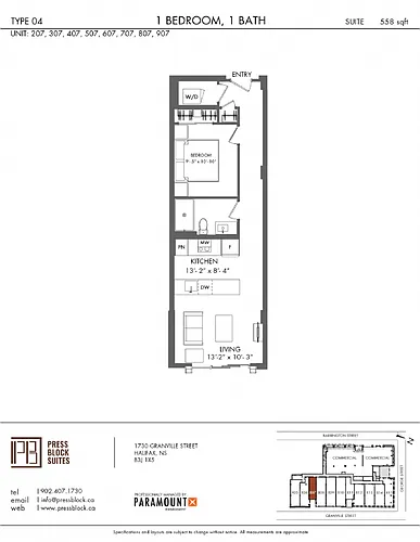 Floor plan 1 Bedroom | Type 04