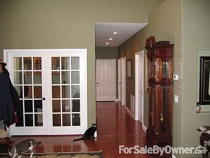 Office off entry
						:
						French doors leading to office. All doors 36" w/extra wide hallway.