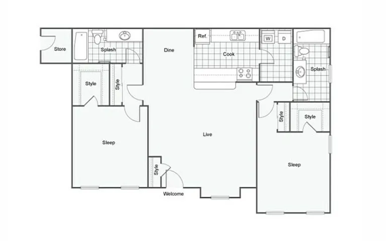 Floor plan B2