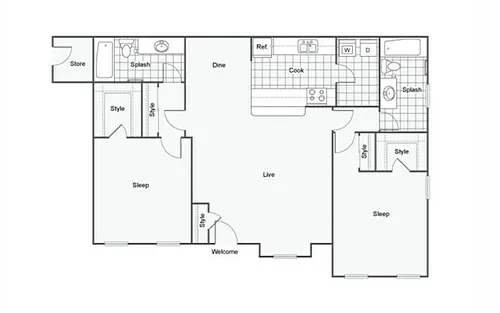 Floor plan B2