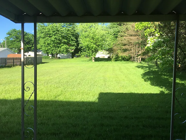 back yark view from the patio