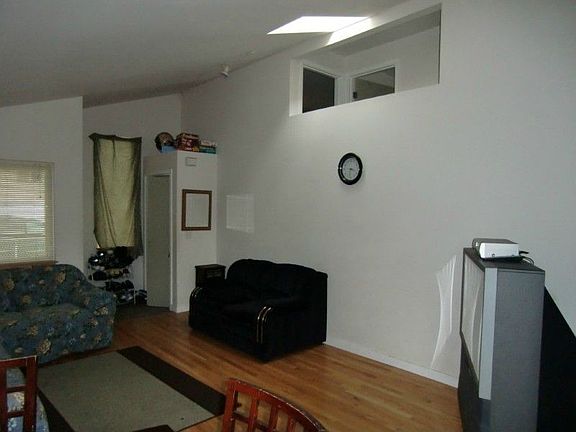 Vaulted ceilings, a skylight, and unique design create a sense of spaciousness!
