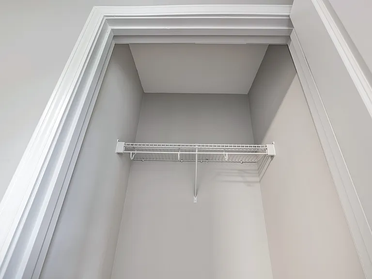 Office includes a functional closet space.