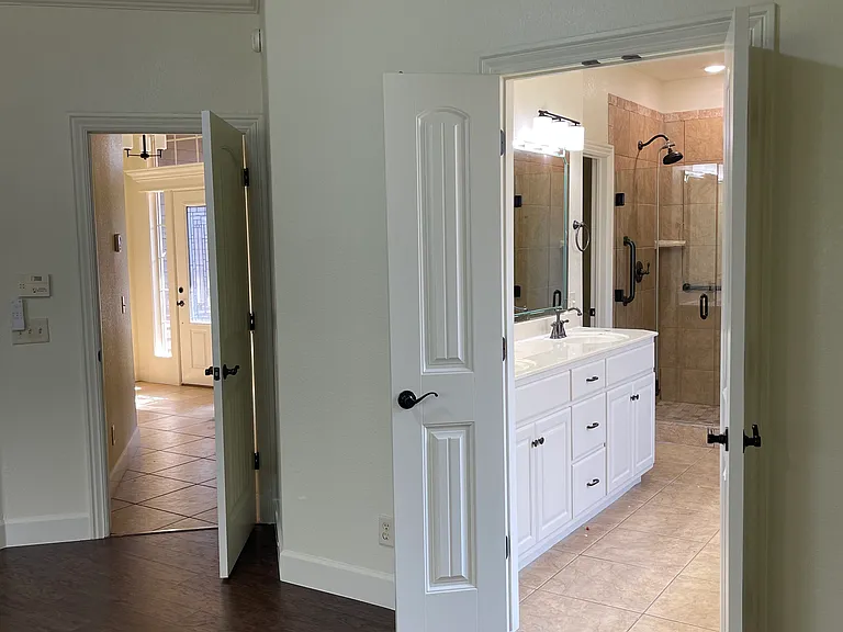Entrance to master bathroom
