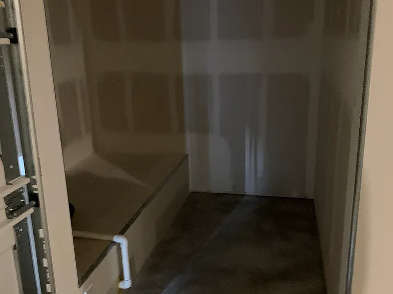 Storage area in garage