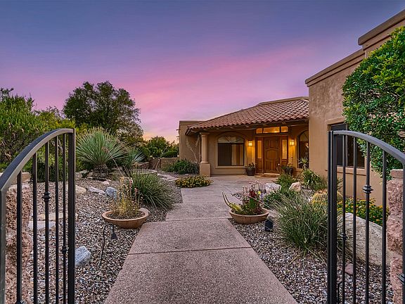 Gated front entry.