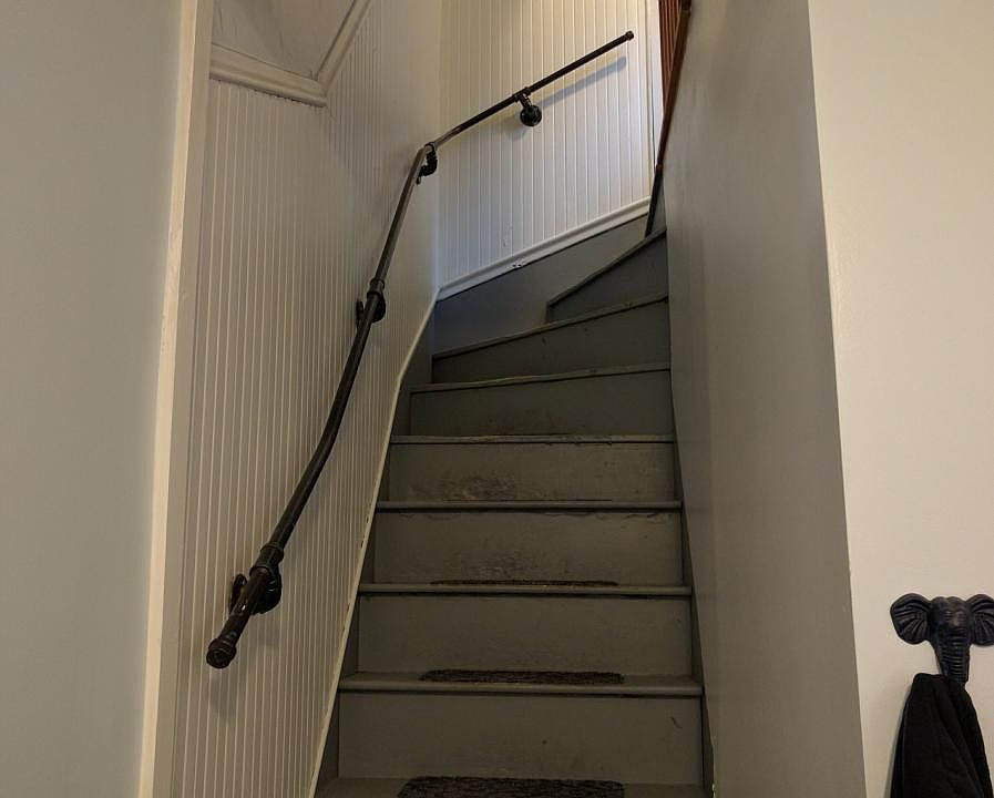 Private stairway to apartment