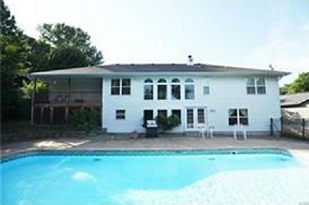 Pool, deck and house rear