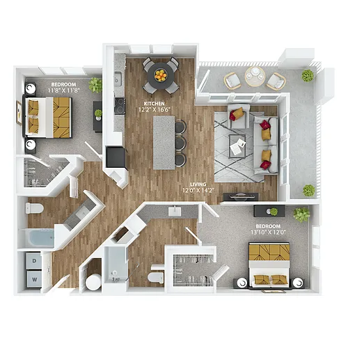 Floor plan Harlow B4