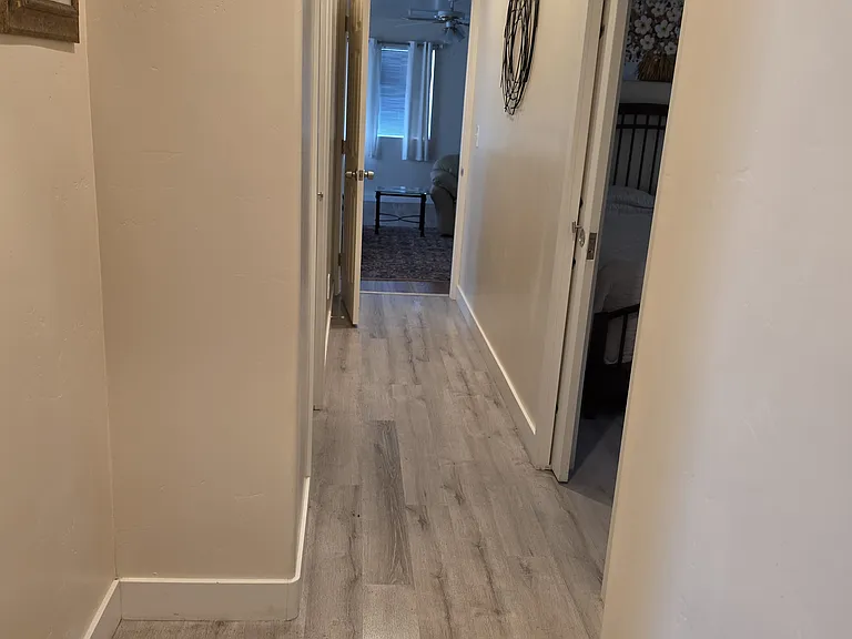 Main hallway to bedrooms and large family rooms.