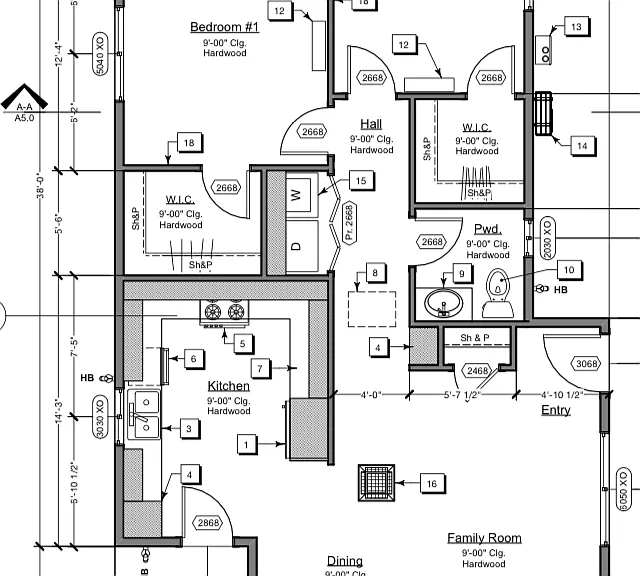 House floor plan.