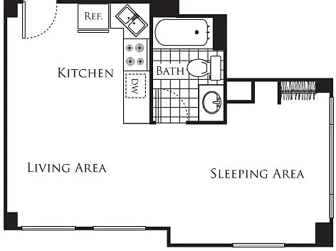 Floor plan Studio B2
