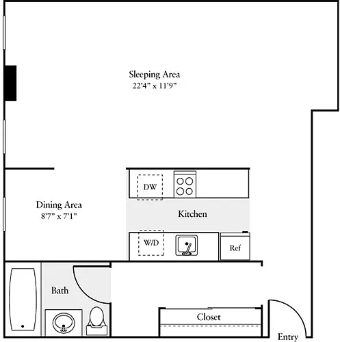Floor plan Studio Z